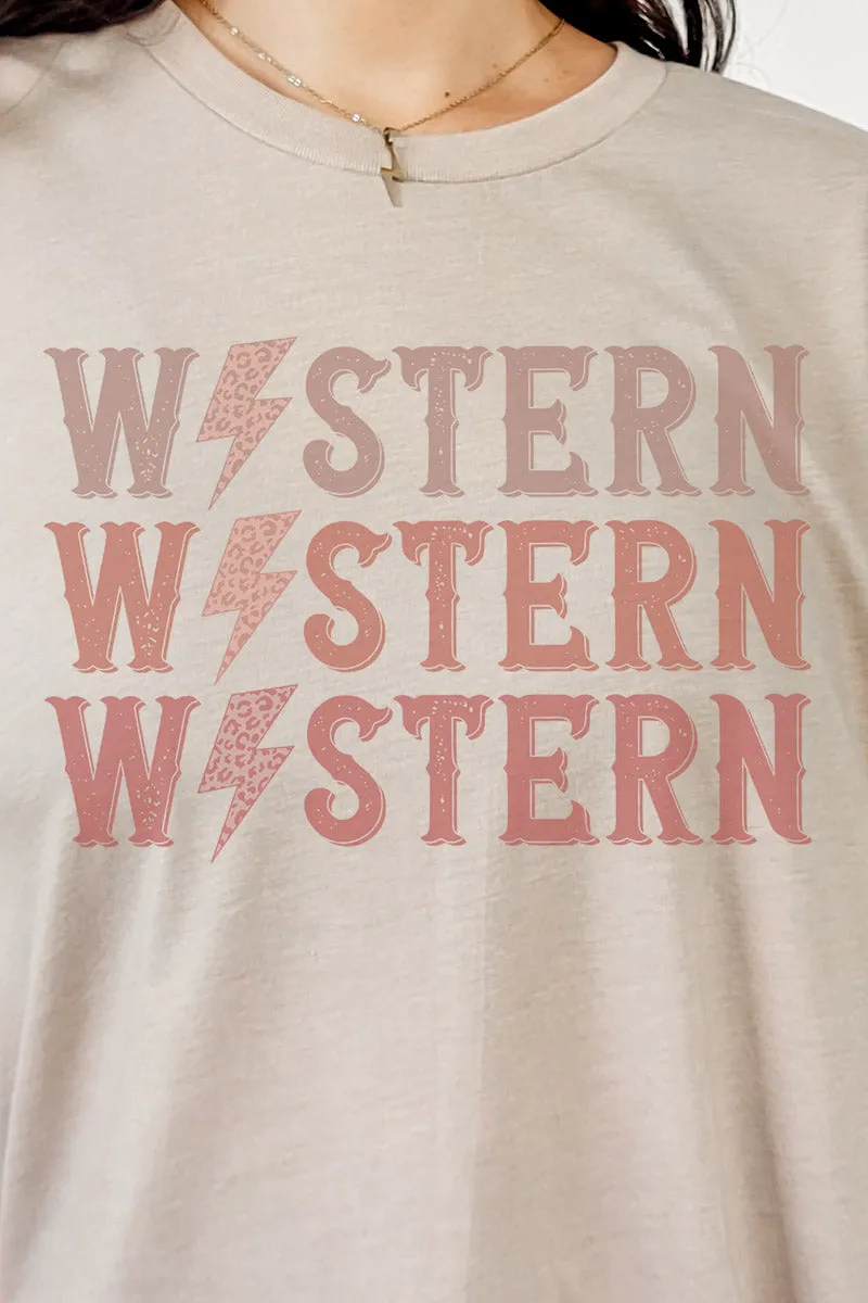 Western Bolt Tri-Blend Short Sleeve Tee