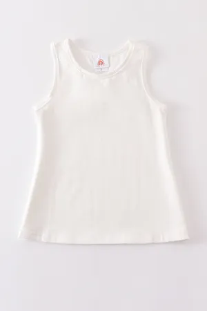 White Blank Basic Kids Teens Adult Tank Top
