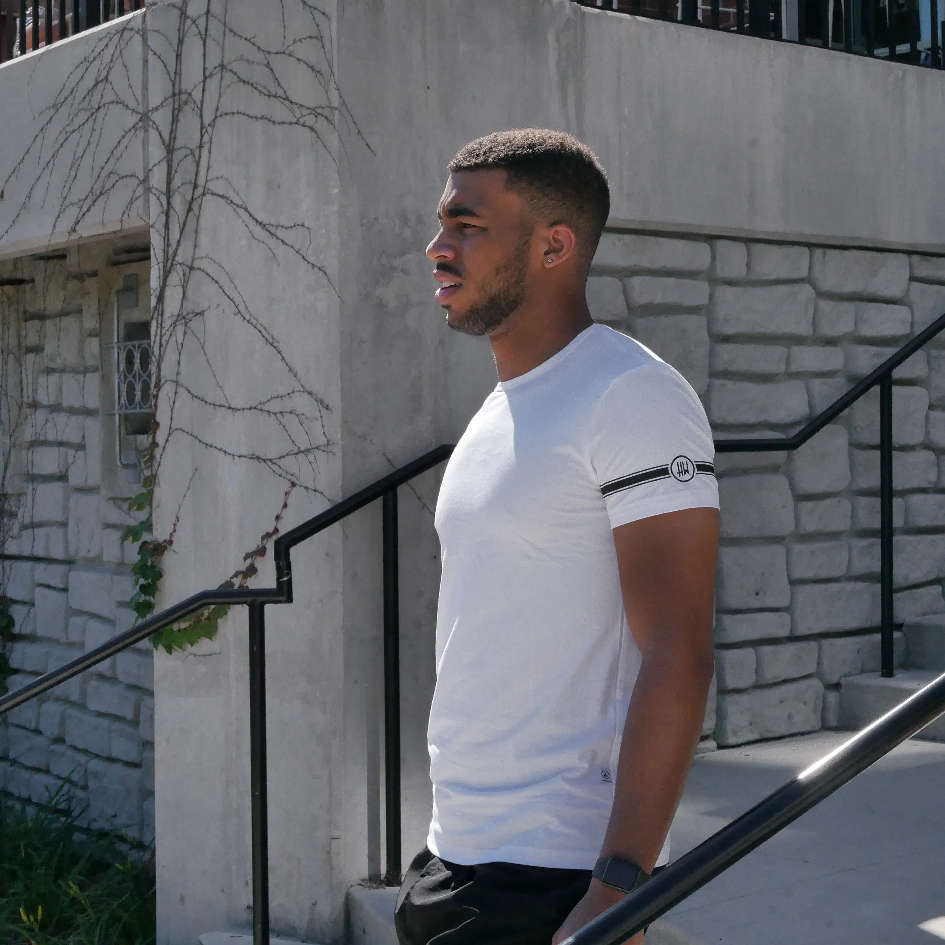 White Fitted Tee