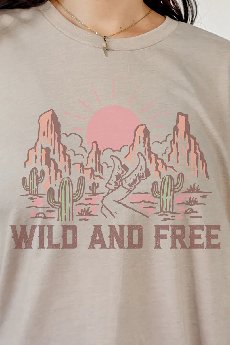 Wild & Free Tri-Blend Short Sleeve Tee