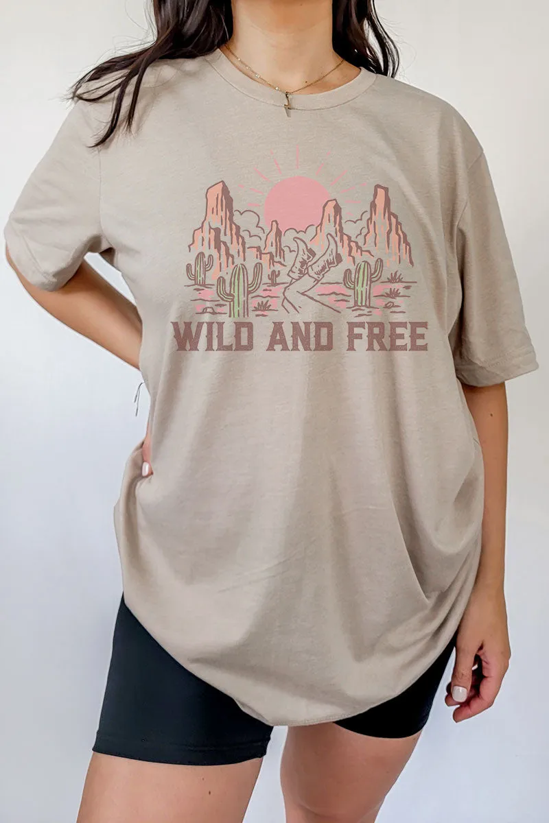 Wild & Free Tri-Blend Short Sleeve Tee