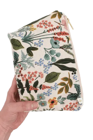 Wildflower Canvas Mini Maxx Cosmetic Bag