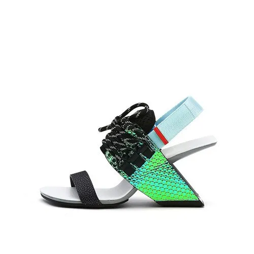 Women fashion genuine leather sandals