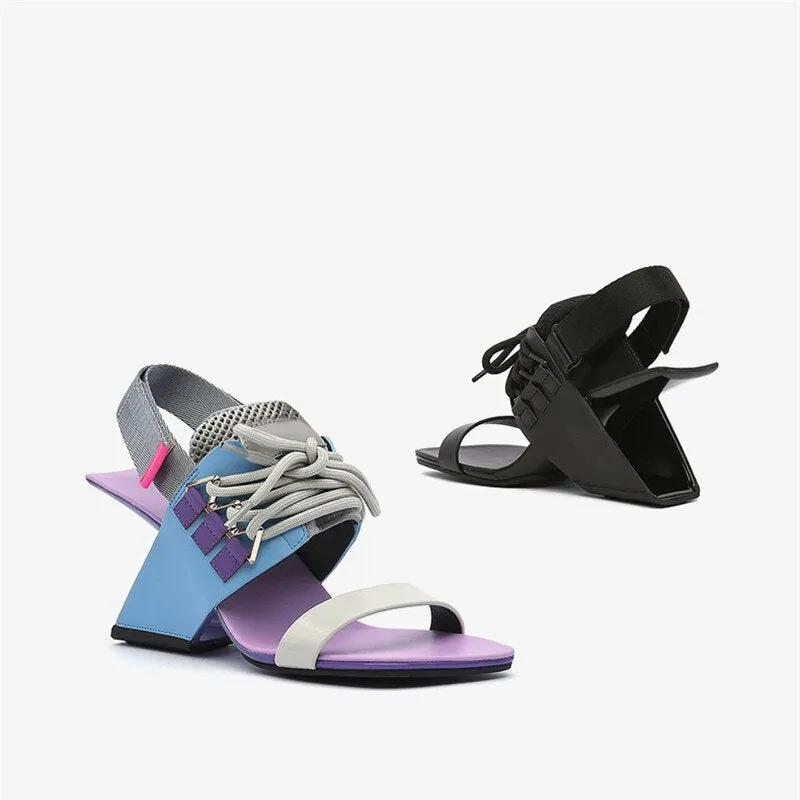 Women fashion genuine leather sandals