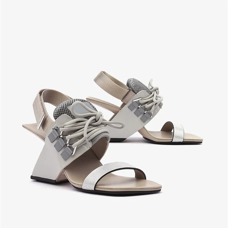Women fashion genuine leather sandals
