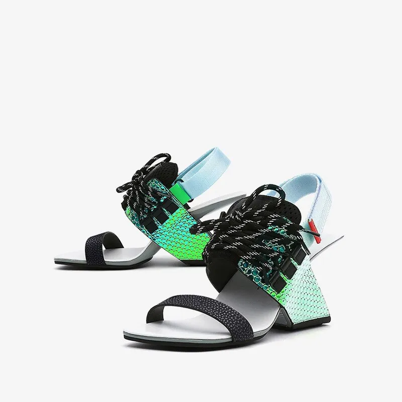 Women fashion genuine leather sandals