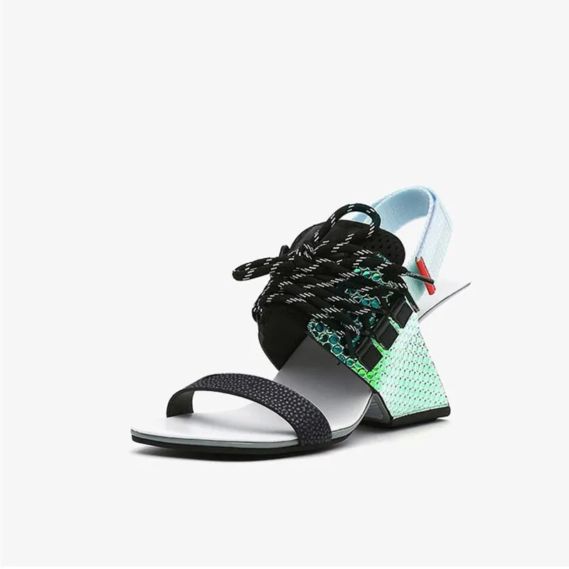Women fashion genuine leather sandals