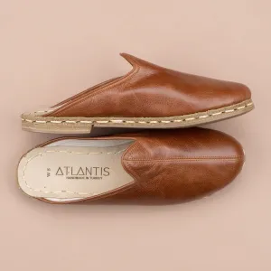 Women's Antique Brown Slippers