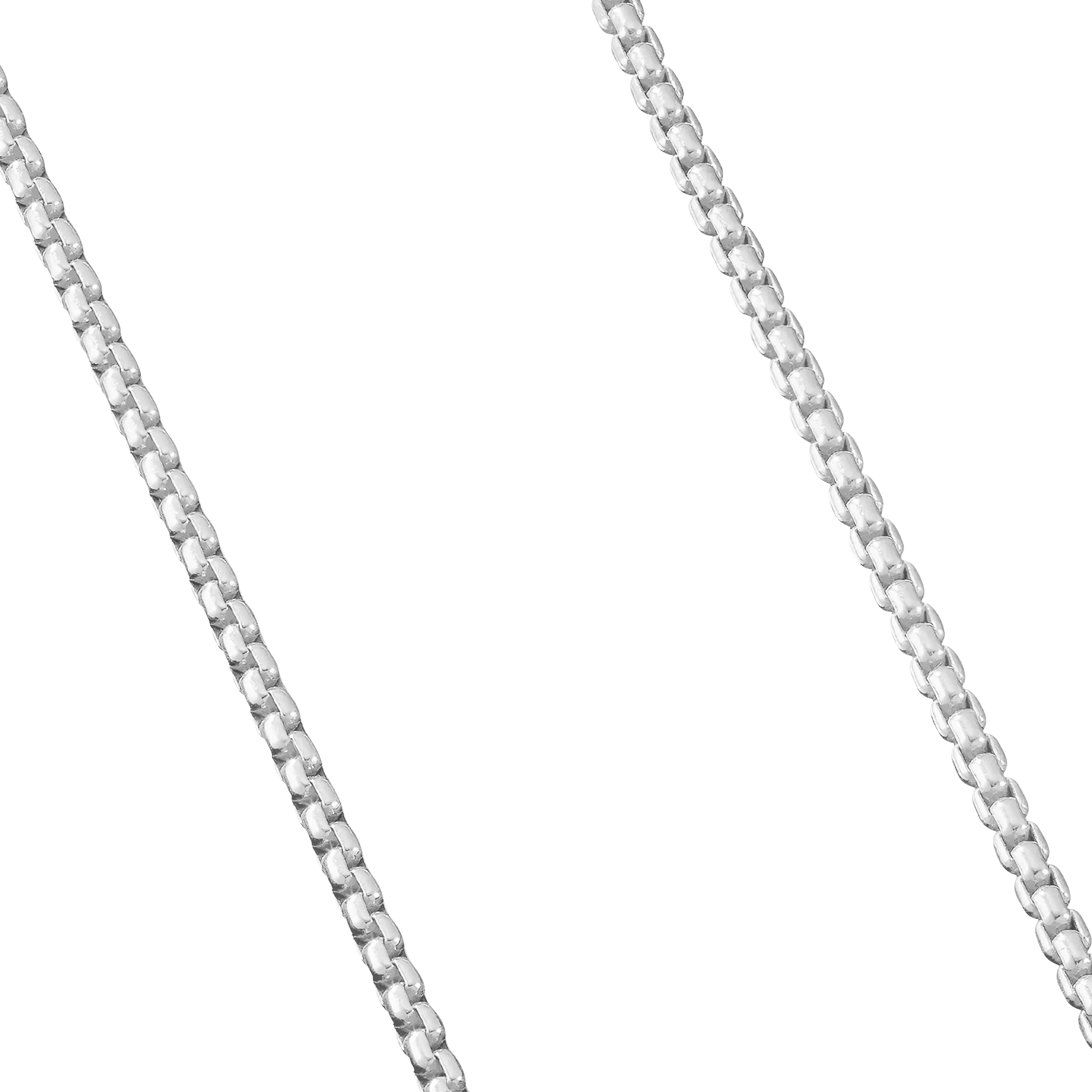 Women's Box Chain - White Gold