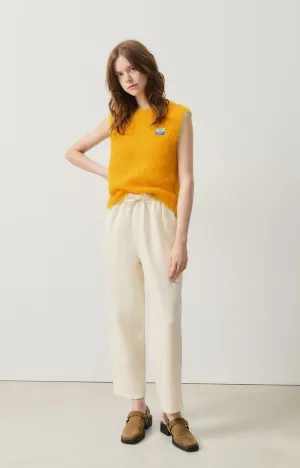 WOMEN'S CARROT-CUT TROUSERS AFAZ - ECRU