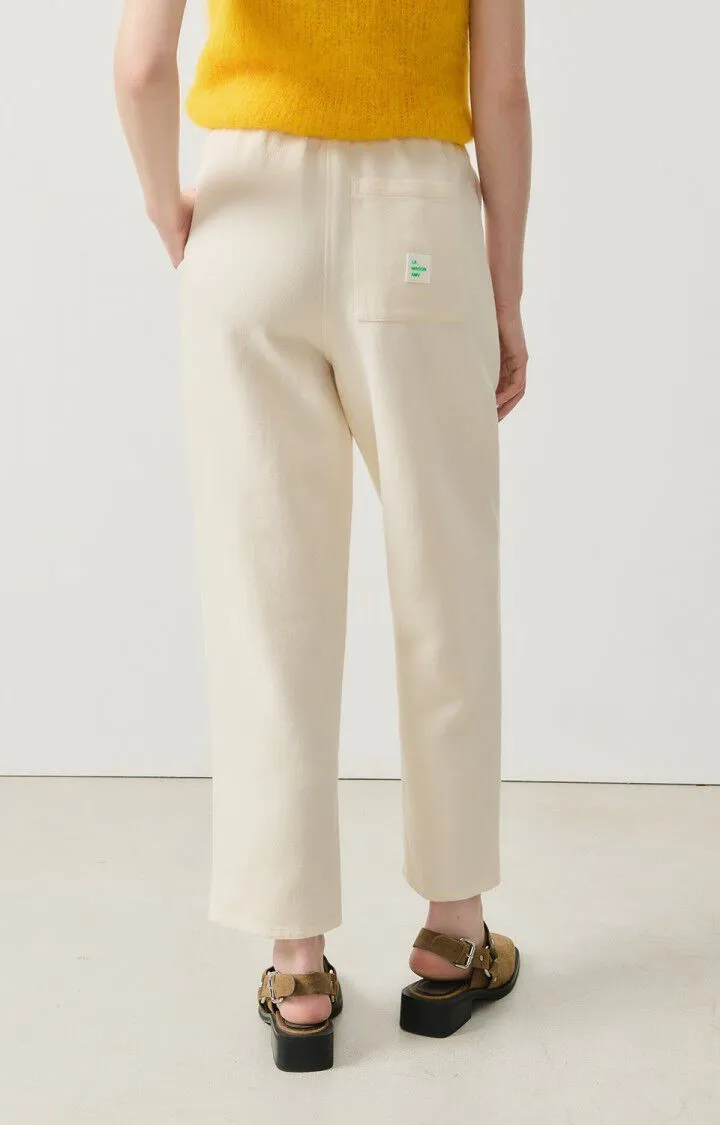 WOMEN'S CARROT-CUT TROUSERS AFAZ - ECRU