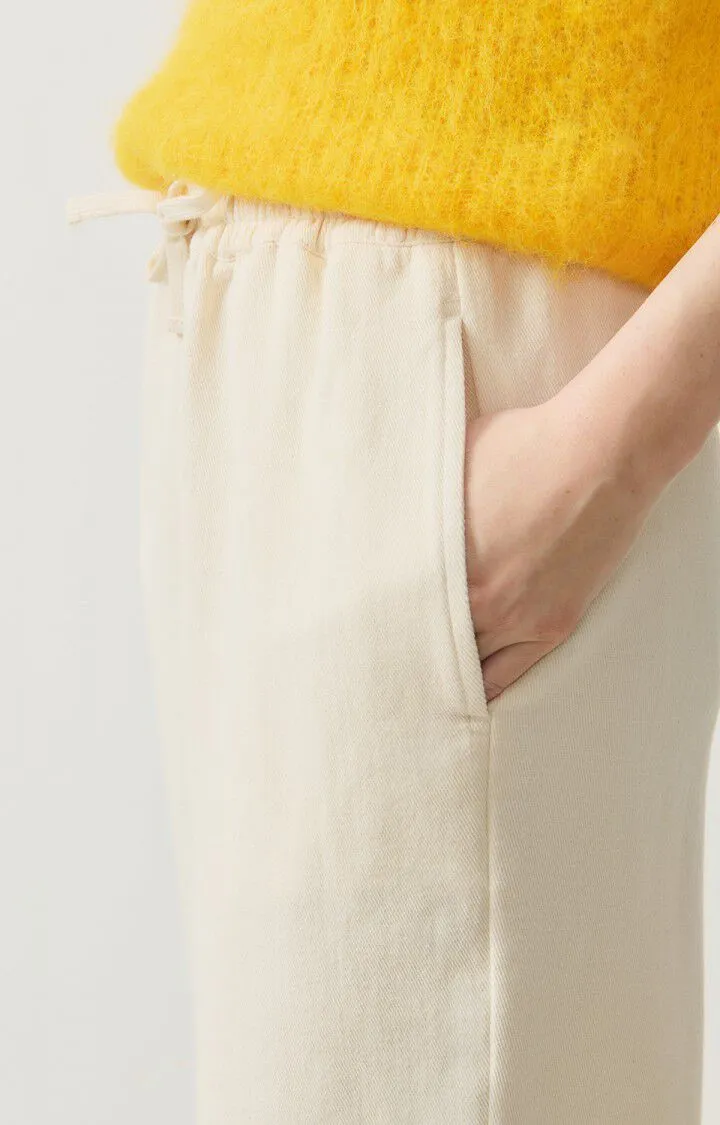 WOMEN'S CARROT-CUT TROUSERS AFAZ - ECRU