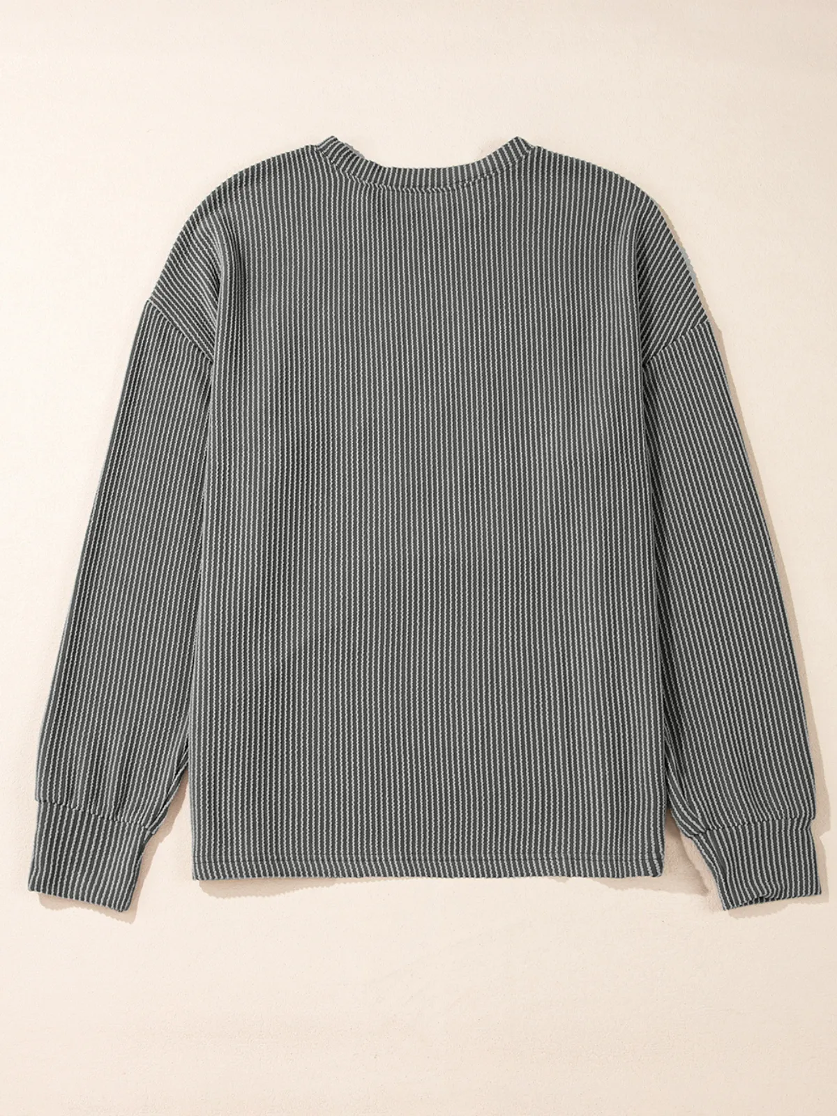 Womens Dark Grey GAME DAY Graphic Varsity Pullover Sweatshirt