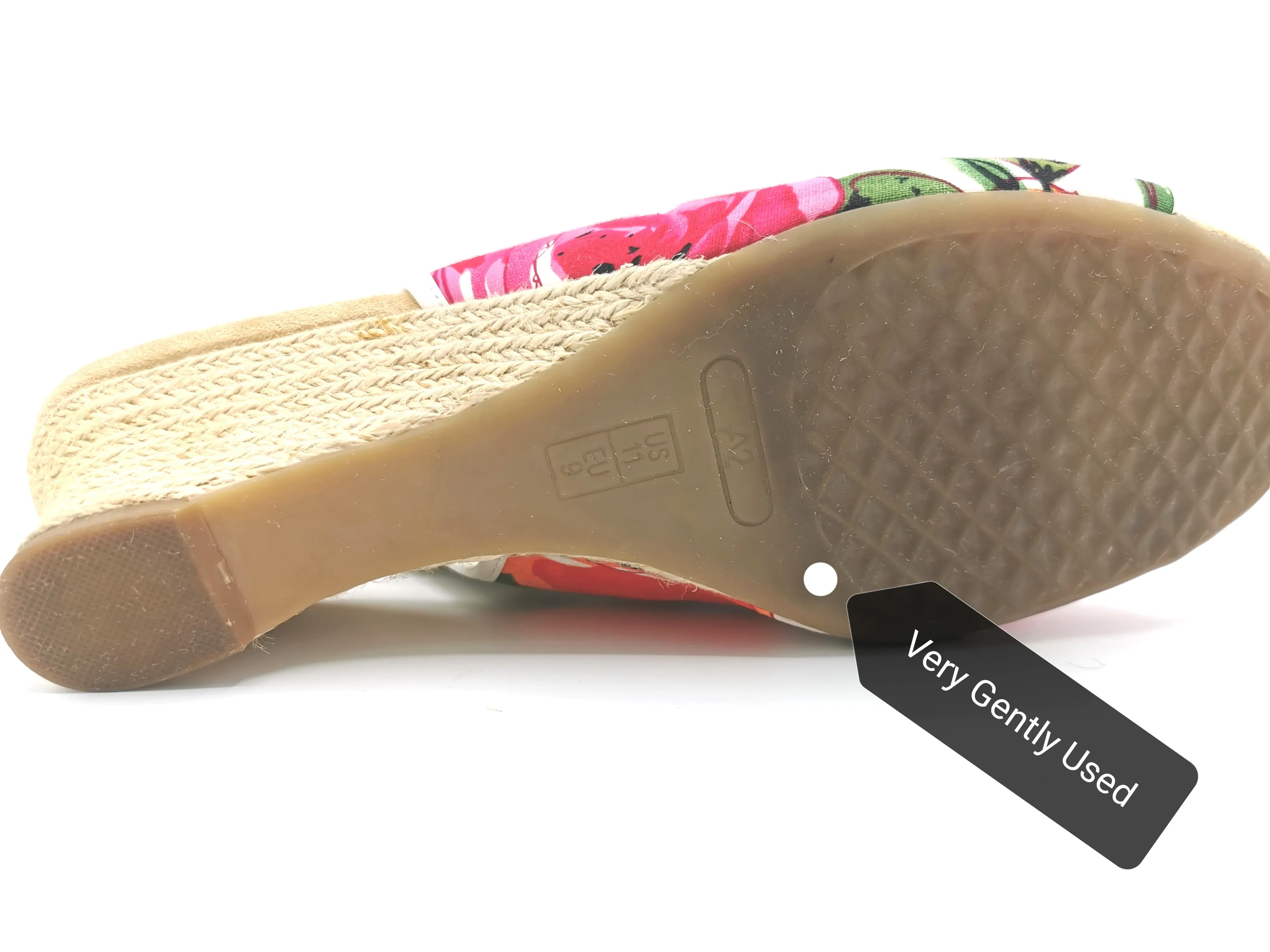 WOMENS SIZE 11 - A2 By Areosoles, Wedge Floral Sandals VGUC B26