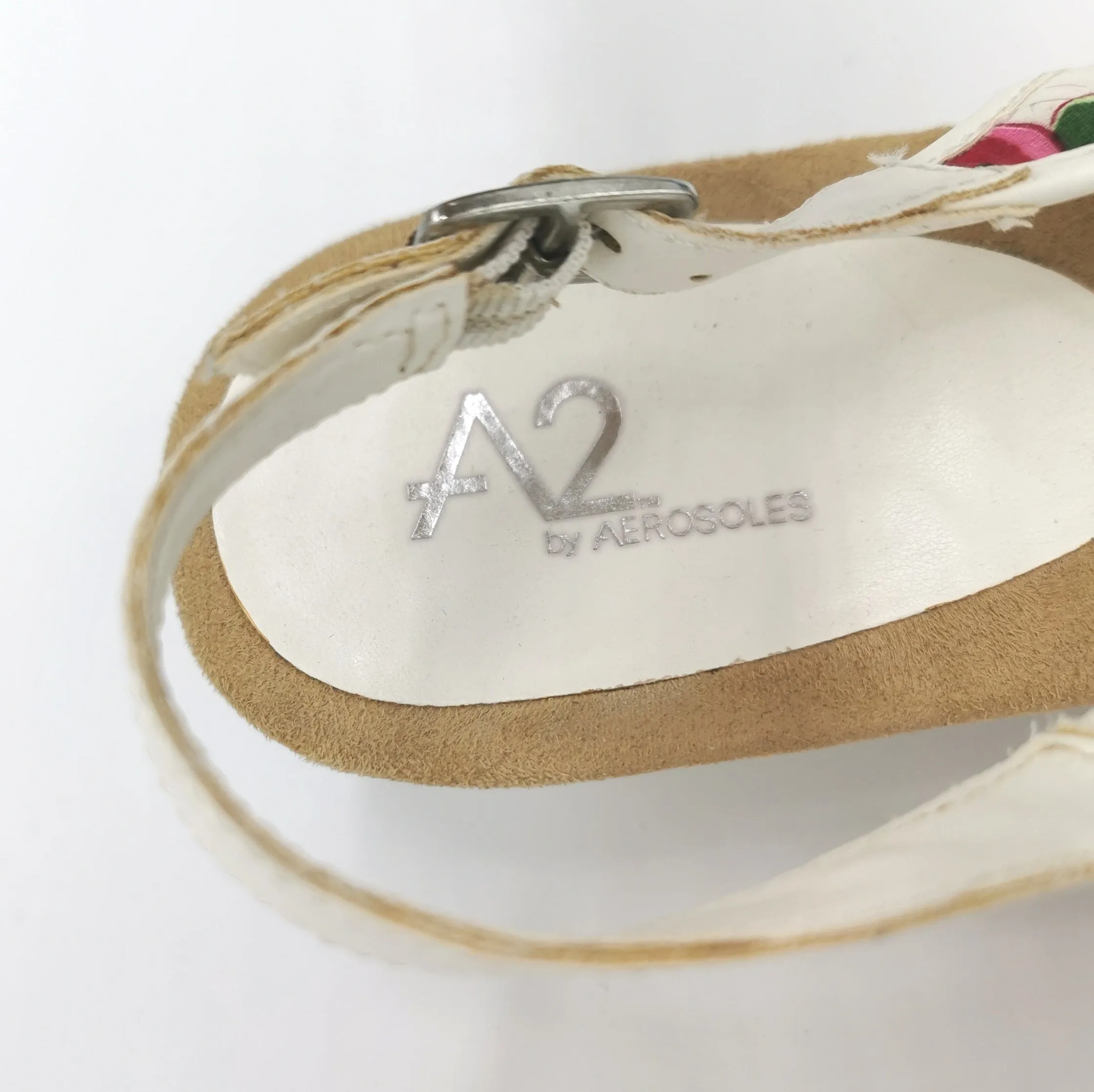 WOMENS SIZE 11 - A2 By Areosoles, Wedge Floral Sandals VGUC B26