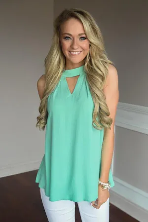 Work Groove Top ~ Mint