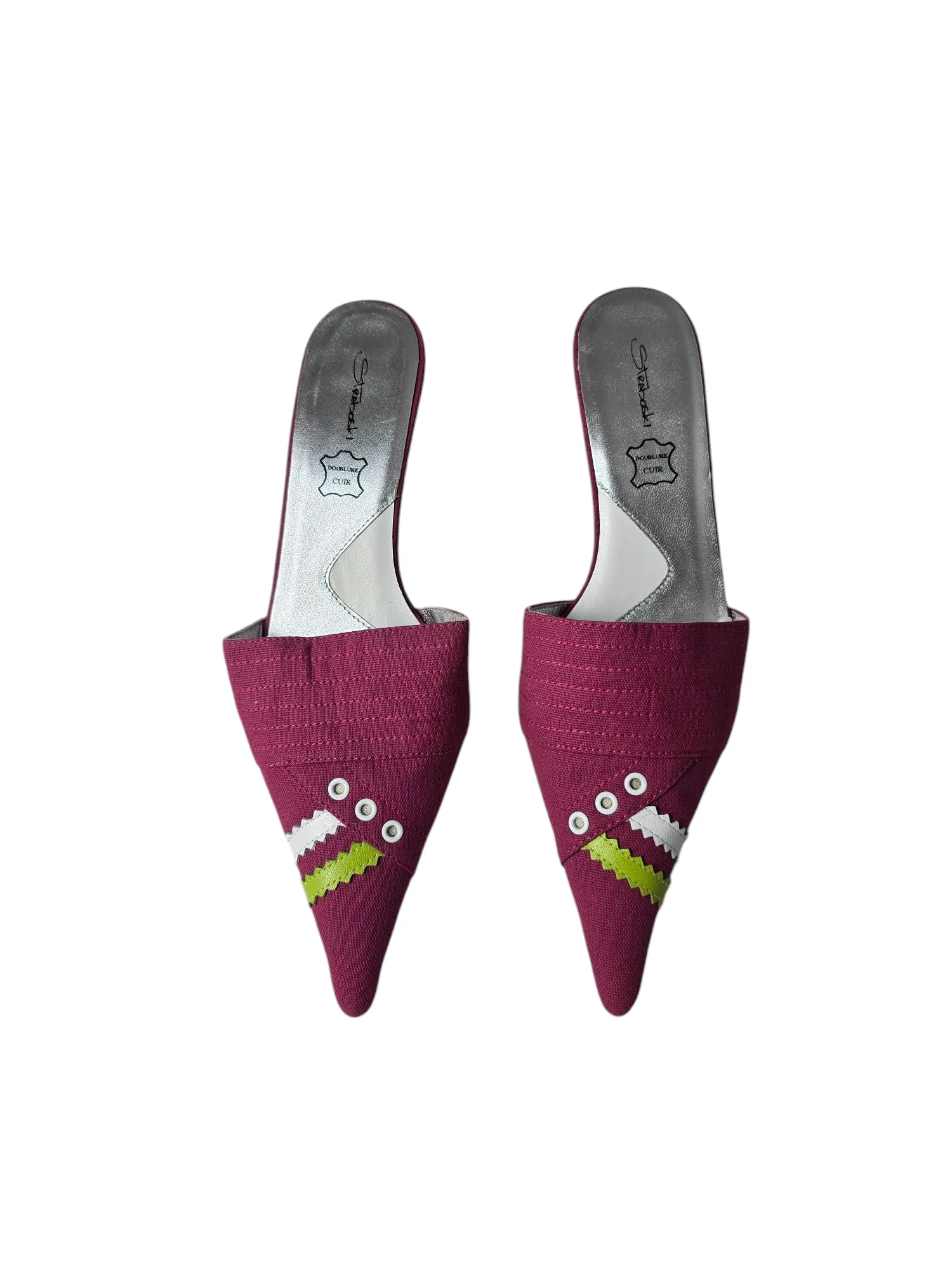 Y2k vintage blokette kitten heels