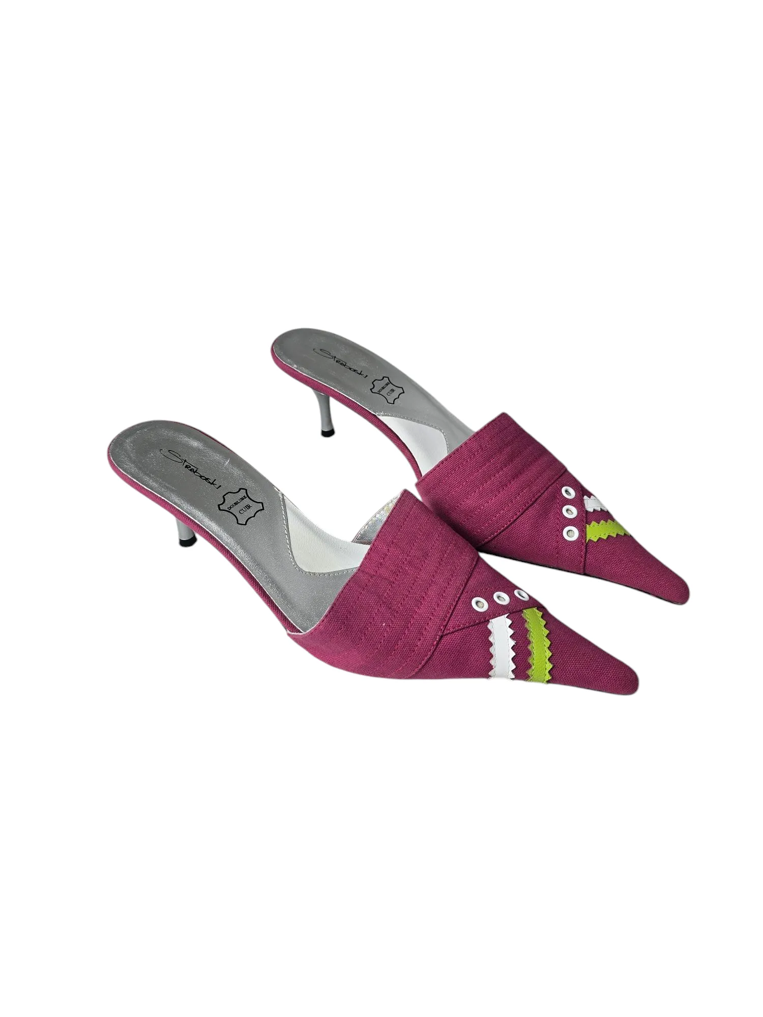 Y2k vintage blokette kitten heels