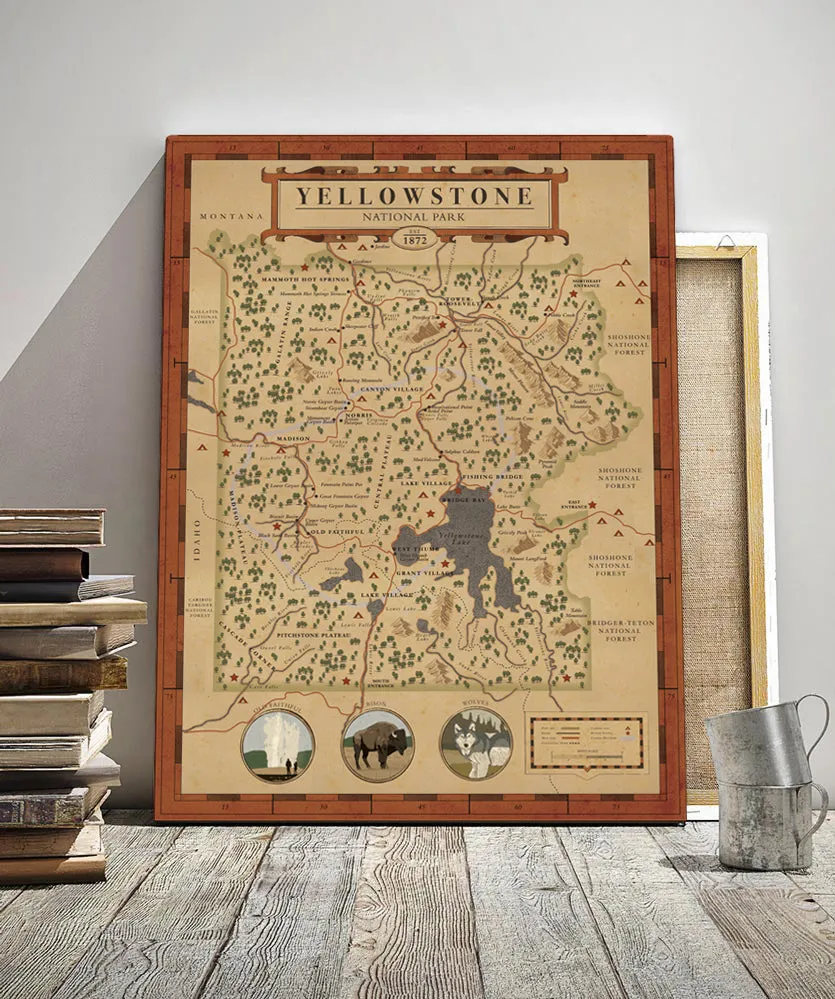 Yellowstone National Park Map