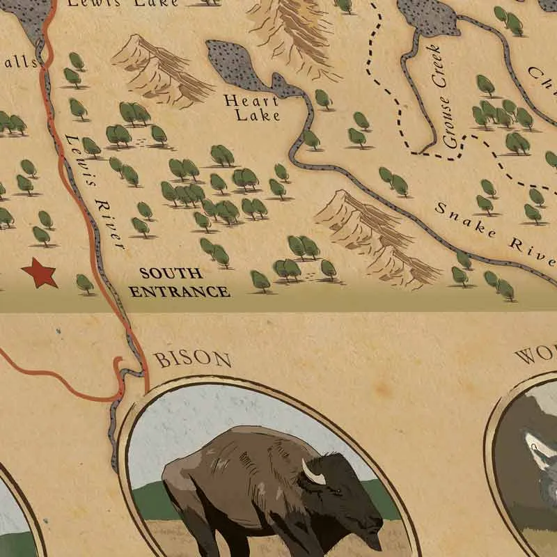 Yellowstone National Park Map