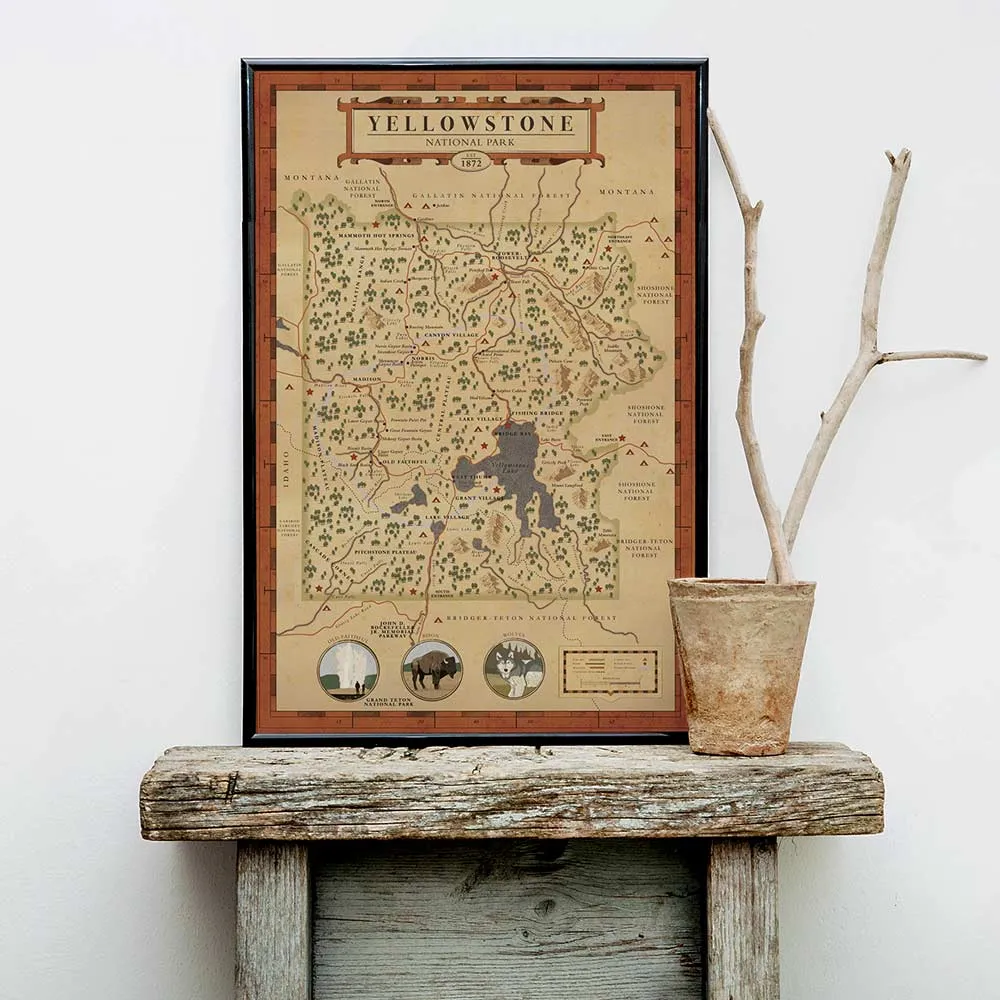 Yellowstone National Park Map