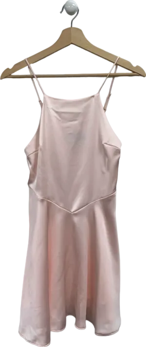 Zara Pink Satin Slip Dress XS