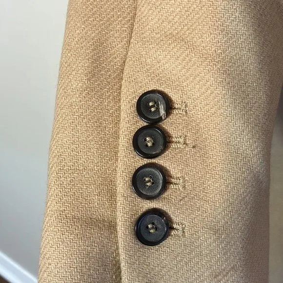 Zara premium quality Manteco trench coat size XS tan neutral business casual