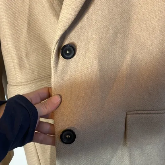 Zara premium quality Manteco trench coat size XS tan neutral business casual