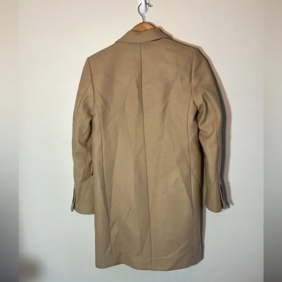 Zara premium quality Manteco trench coat size XS tan neutral business casual