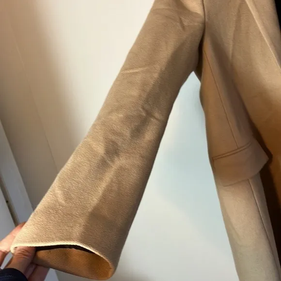 Zara premium quality Manteco trench coat size XS tan neutral business casual